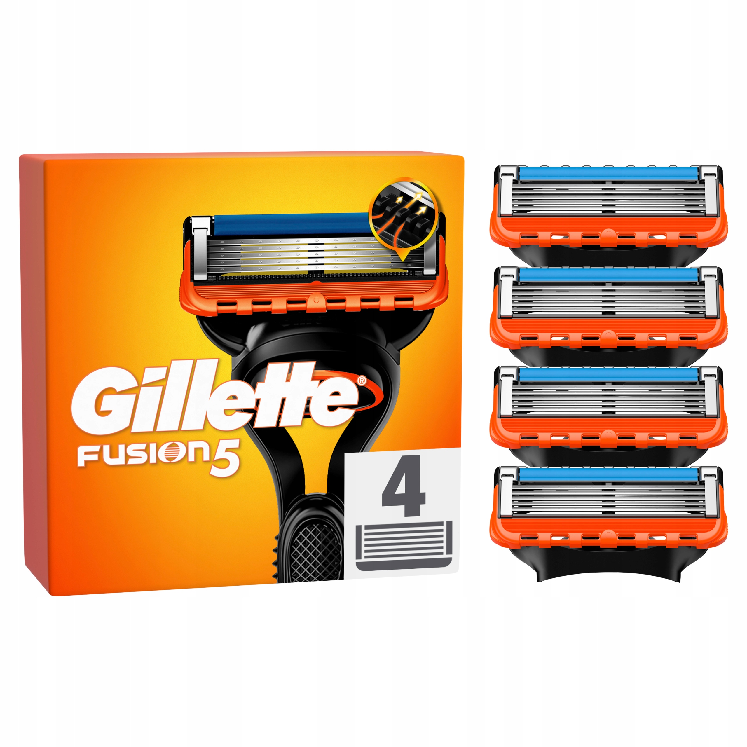 Náhradné žiletky Gillette Fusion5 Fusion, 4 ks